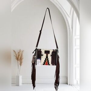 American Darling Blanket Genuine Leather Western Concealed Carry Crossbody Bag